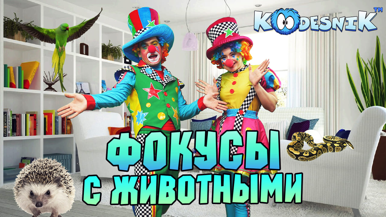 Фокусы с живоными видео